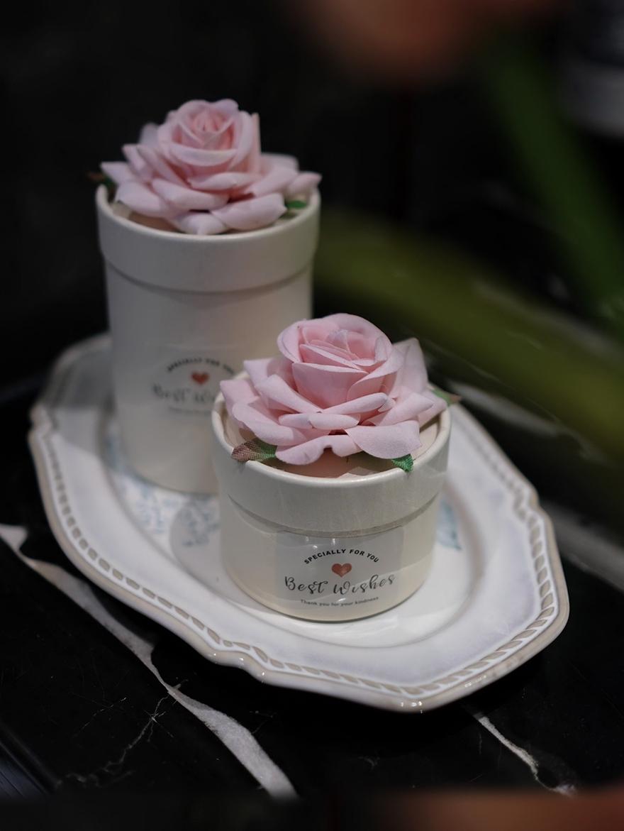 Wedding Supply Wholesale - Cylindrical Rose Gift Box, Wedding Candy