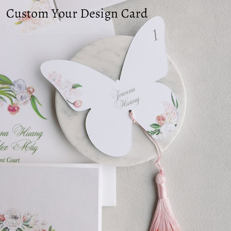 Custom Elegant Butterfly Menu  – Wedding Supply Business Bewertung und Preis
