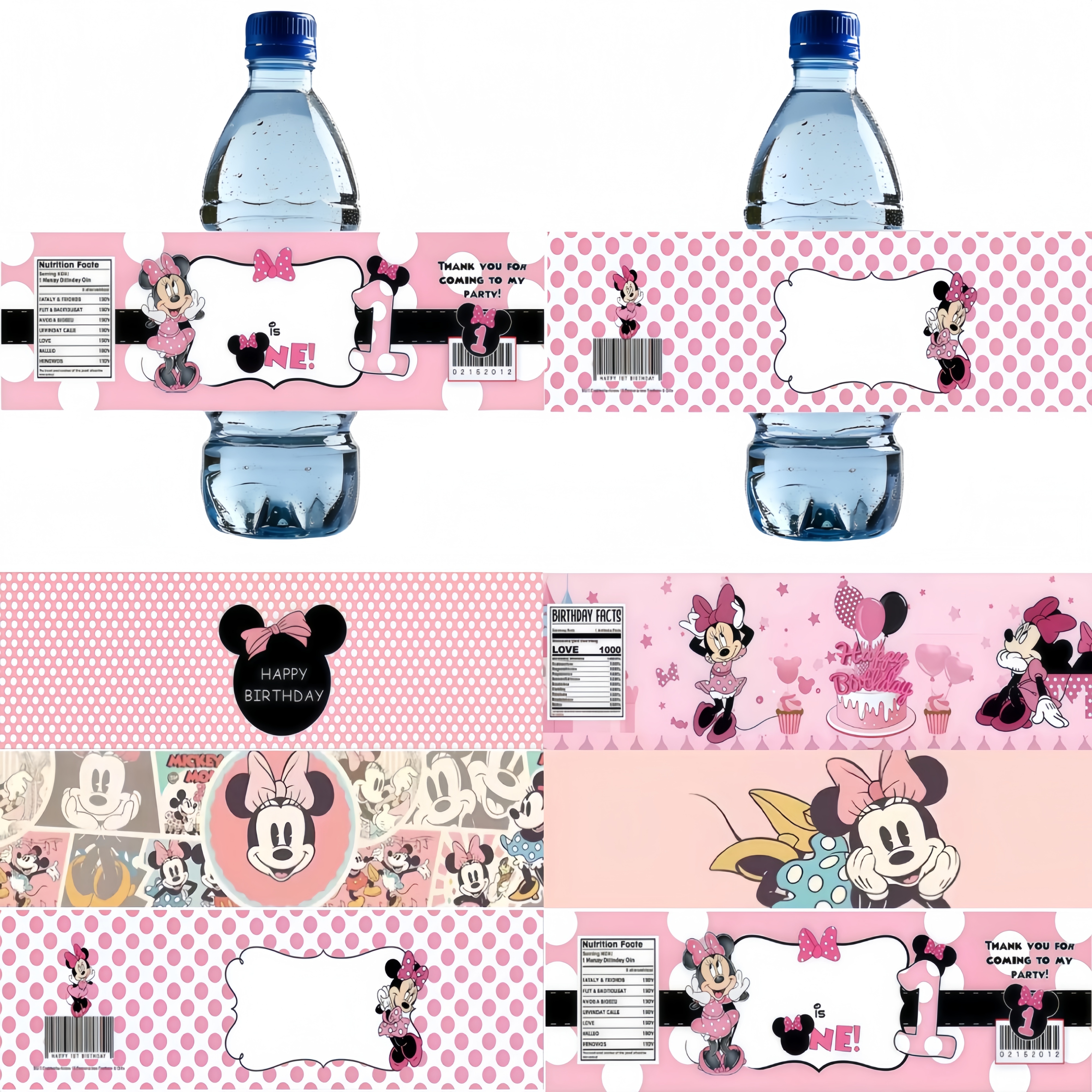 Minnie Party Supplies Bottle L – Wedding Water Supply Bewertung und Preis