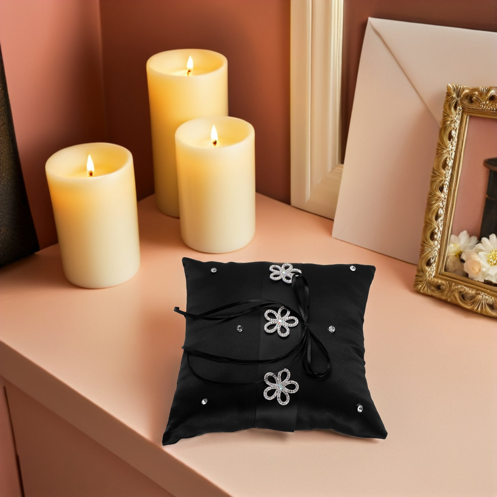 Black Lace Wedding Ring Pillow – Ring Bearer Pillow Bewertung und Preis