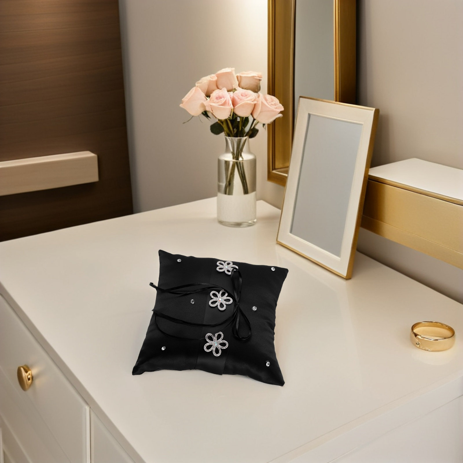 Black Lace Wedding Ring Pillow – Ring Bearer Pillow Bewertung und Preis