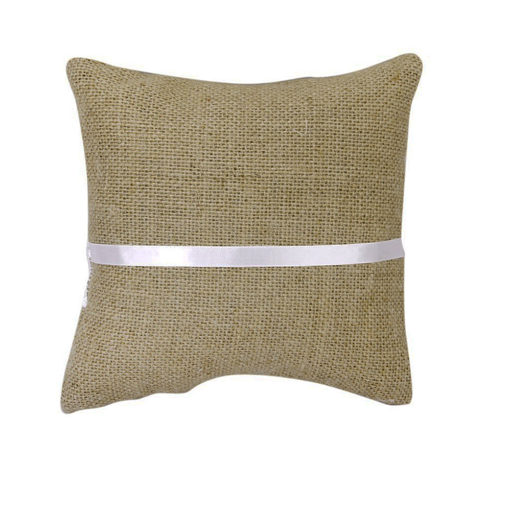 Brown White Jute Bridal Weddin – Ring Bearer Pillow Bewertung und Preis