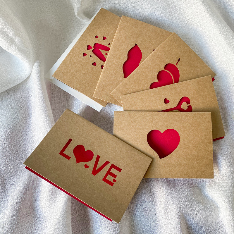 Love Gift Cards Red Kraft Pape – Wedding Supply Business Bewertung und Preis