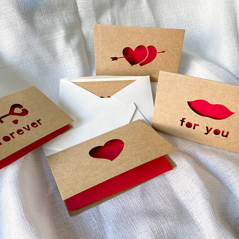 Love Gift Cards Red Kraft Pape – Wedding Supply Business Bewertung und Preis