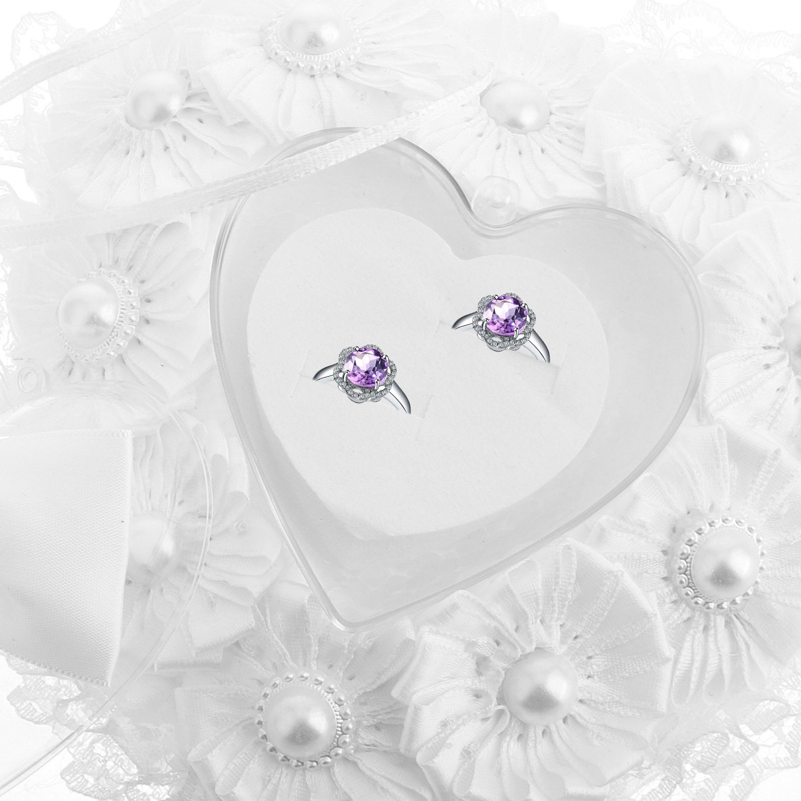 Heart-Shaped Wedding Ring Pill – Ring Bearer Pillow Bewertung und Preis