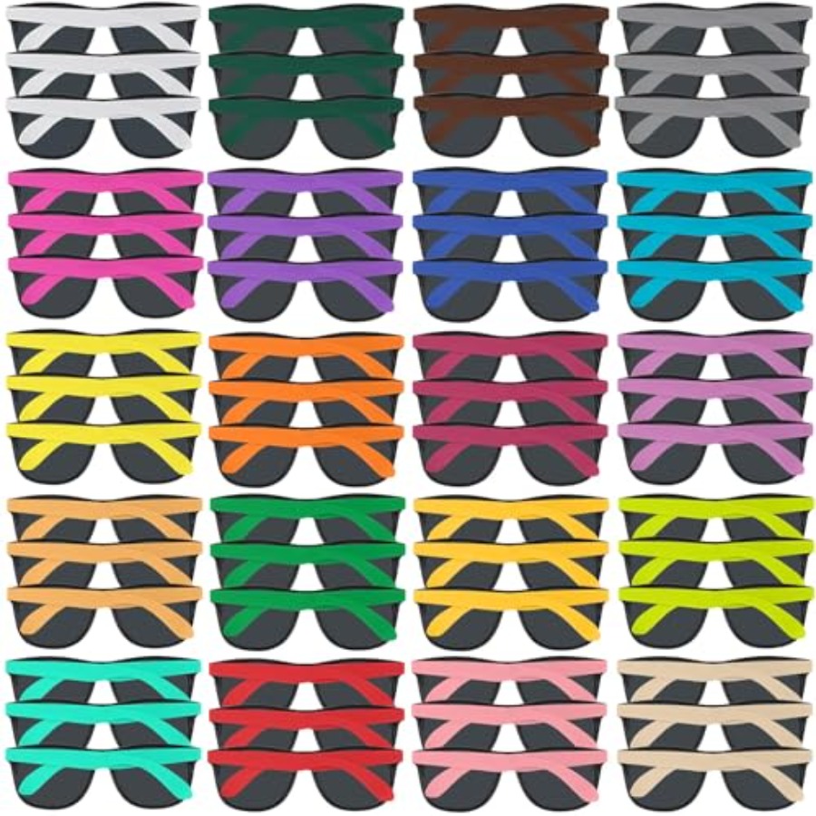 100 Pack Neon Color Sunglasses – Wedding Supply Bulk Bewertung und Preis