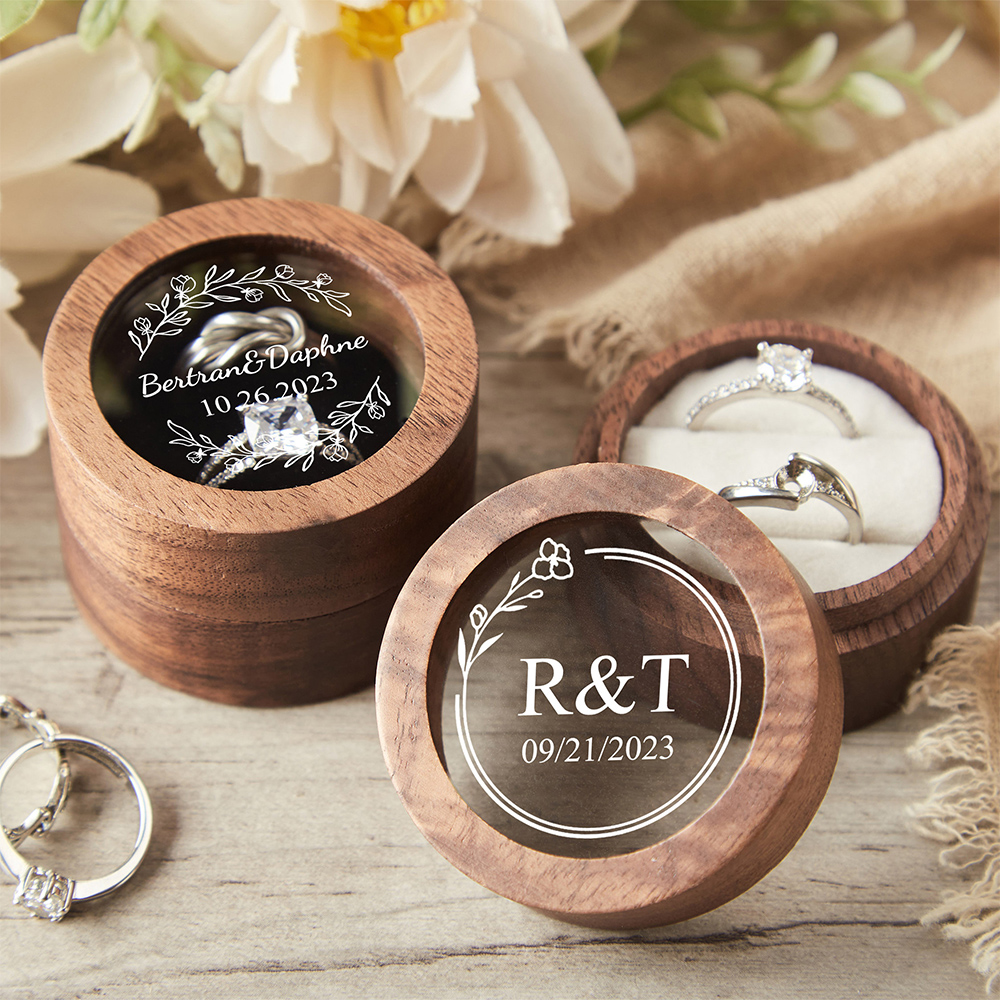 Personalized Wooden Wedding Ri – Ring Bearer Pillow Bewertung und Preis