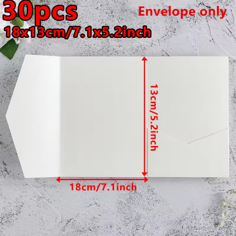 30pcs 18x13cm Green Envelopes  – Wedding Supply Business Bewertung und Preis