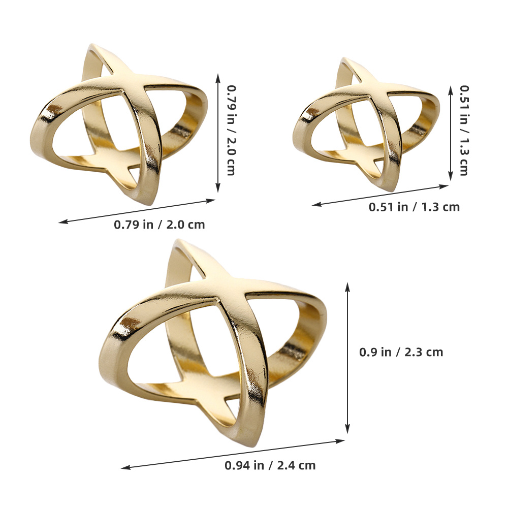 3pcs X Shaped Alloy Scarf Ring – Wedding Zone Bewertung und Preis