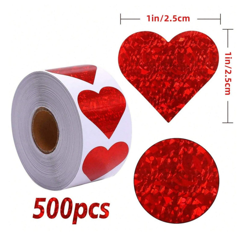 Heart Stickers - 500Pcs Valent – Wedding Envelopes Bewertung und Preis