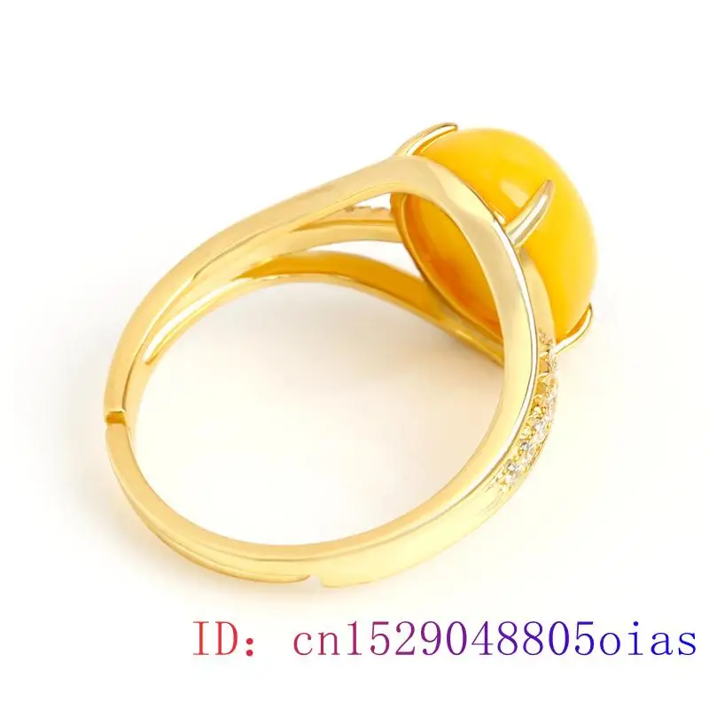 Yellow Amber Ring Fashion Luck – Wedding Zone Bewertung und Preis