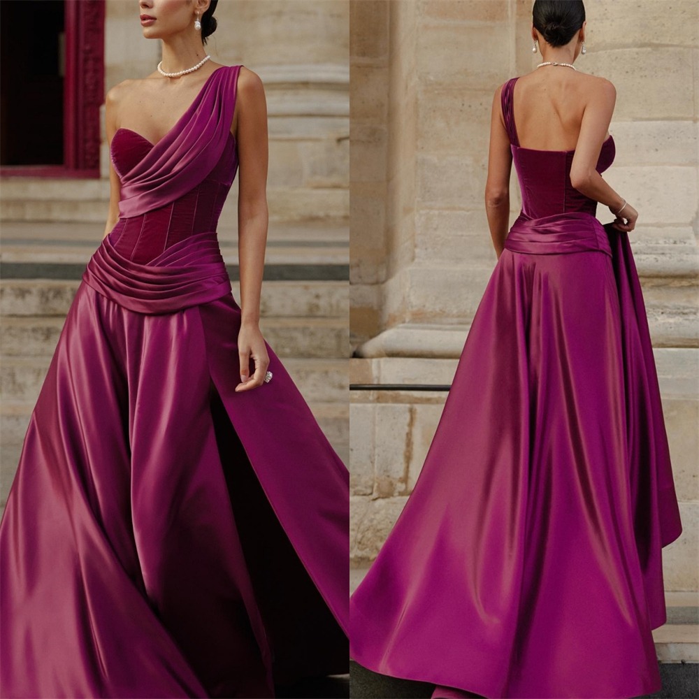 Elegant One Shoulder A Line Ev – Wedding Qb Bewertung und Preis