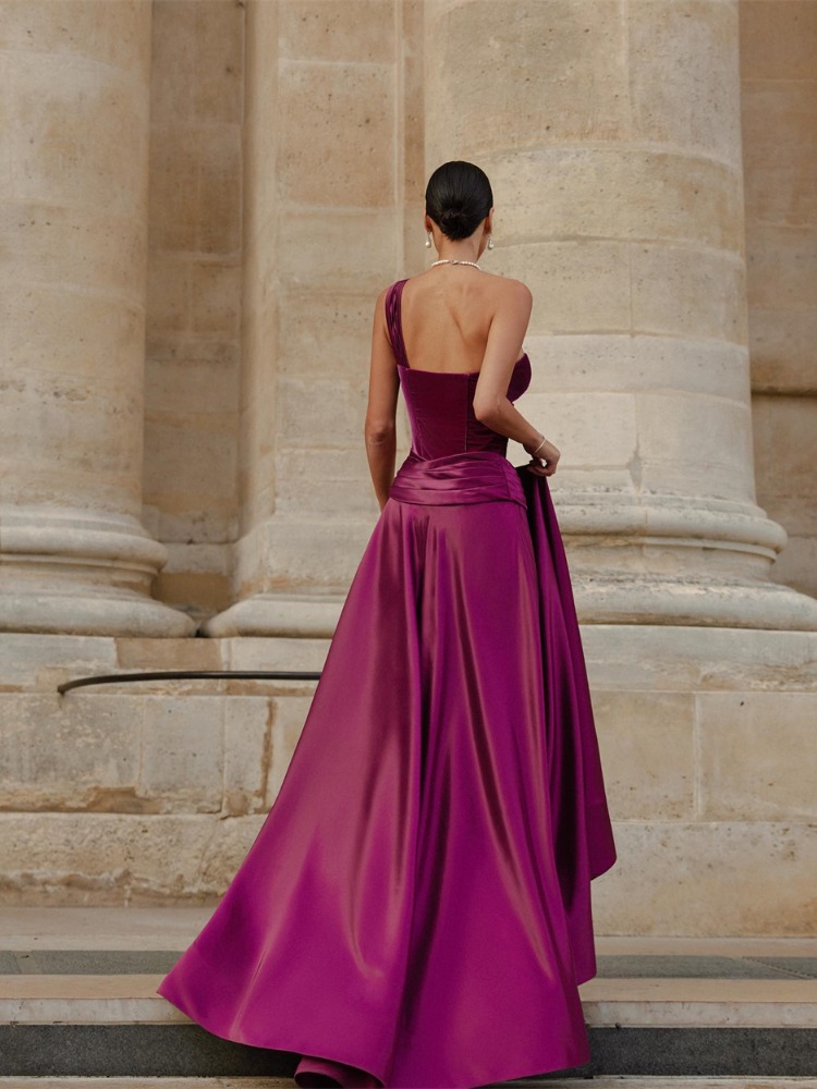 Elegant One Shoulder A Line Ev – Wedding Qb Bewertung und Preis