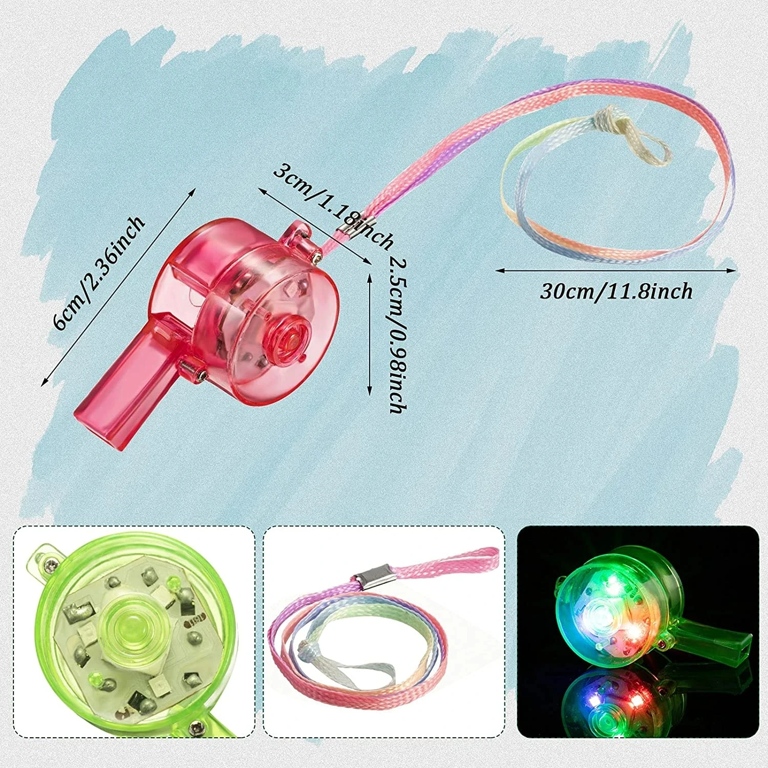 LED Light Up Whistle Glow Whis – Wedding Supply Bulk Bewertung und Preis