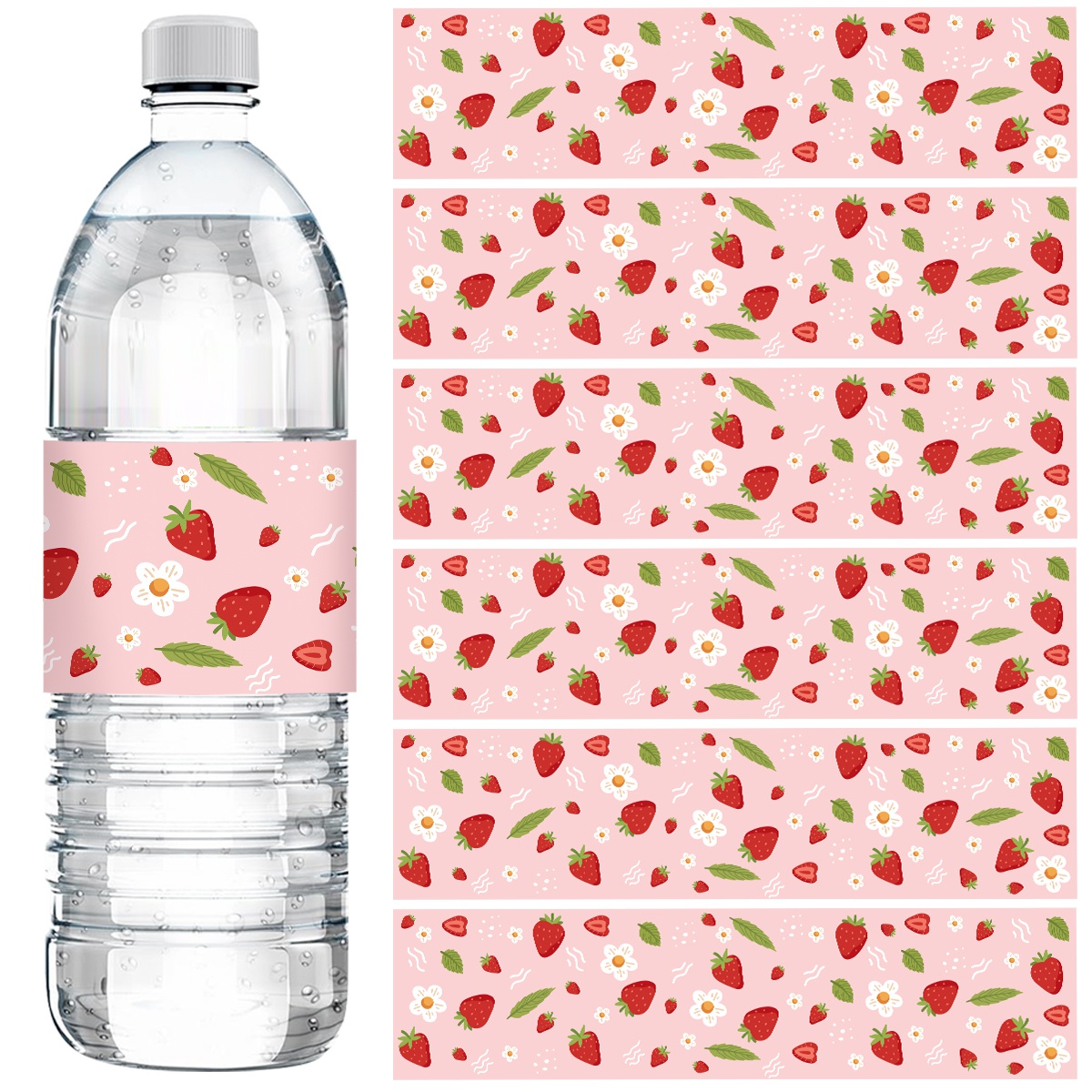 10pcs Strawberry Water Bottle  – Wedding Water Supply Bewertung und Preis