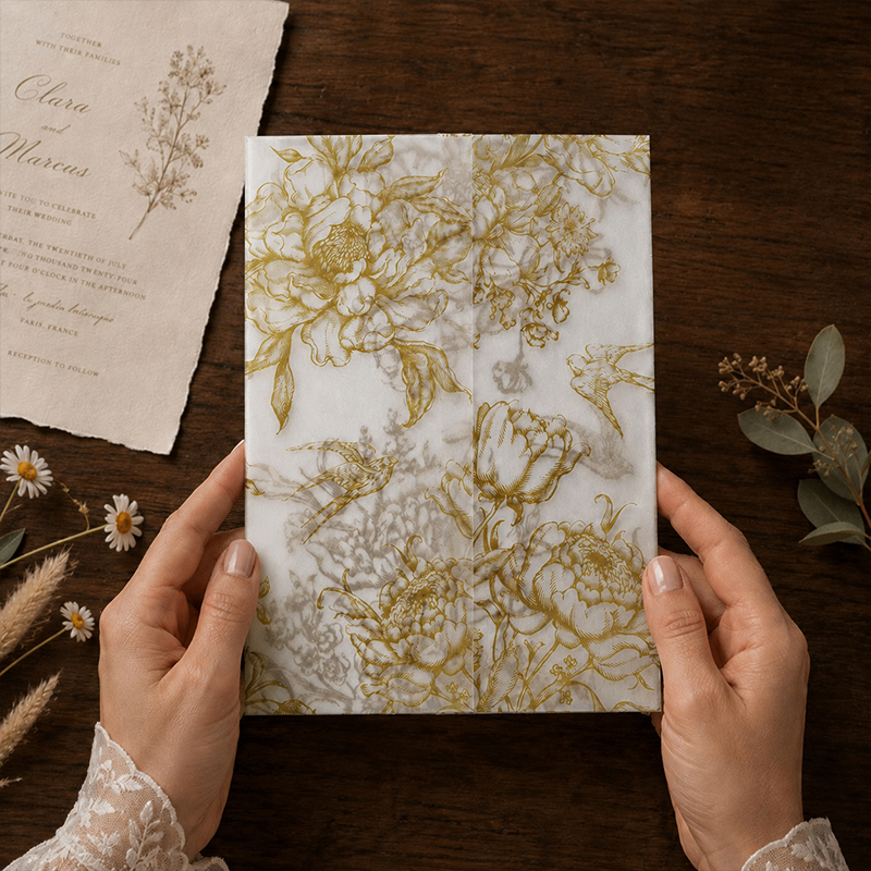 20/50pcs Vellum Wrap with Mono – Wedding Envelopes Bewertung und Preis