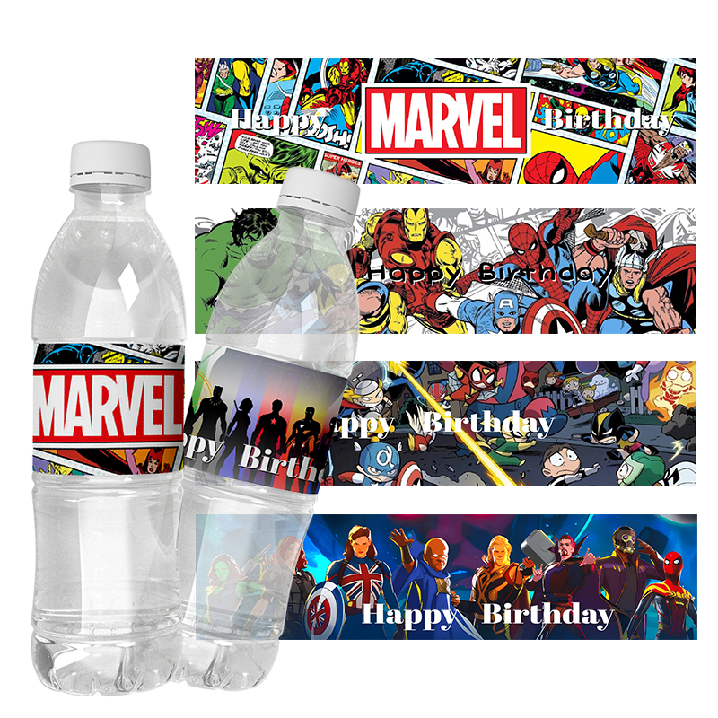 6pcs  Super Hero Theme Water B – Wedding Water Supply Bewertung und Preis