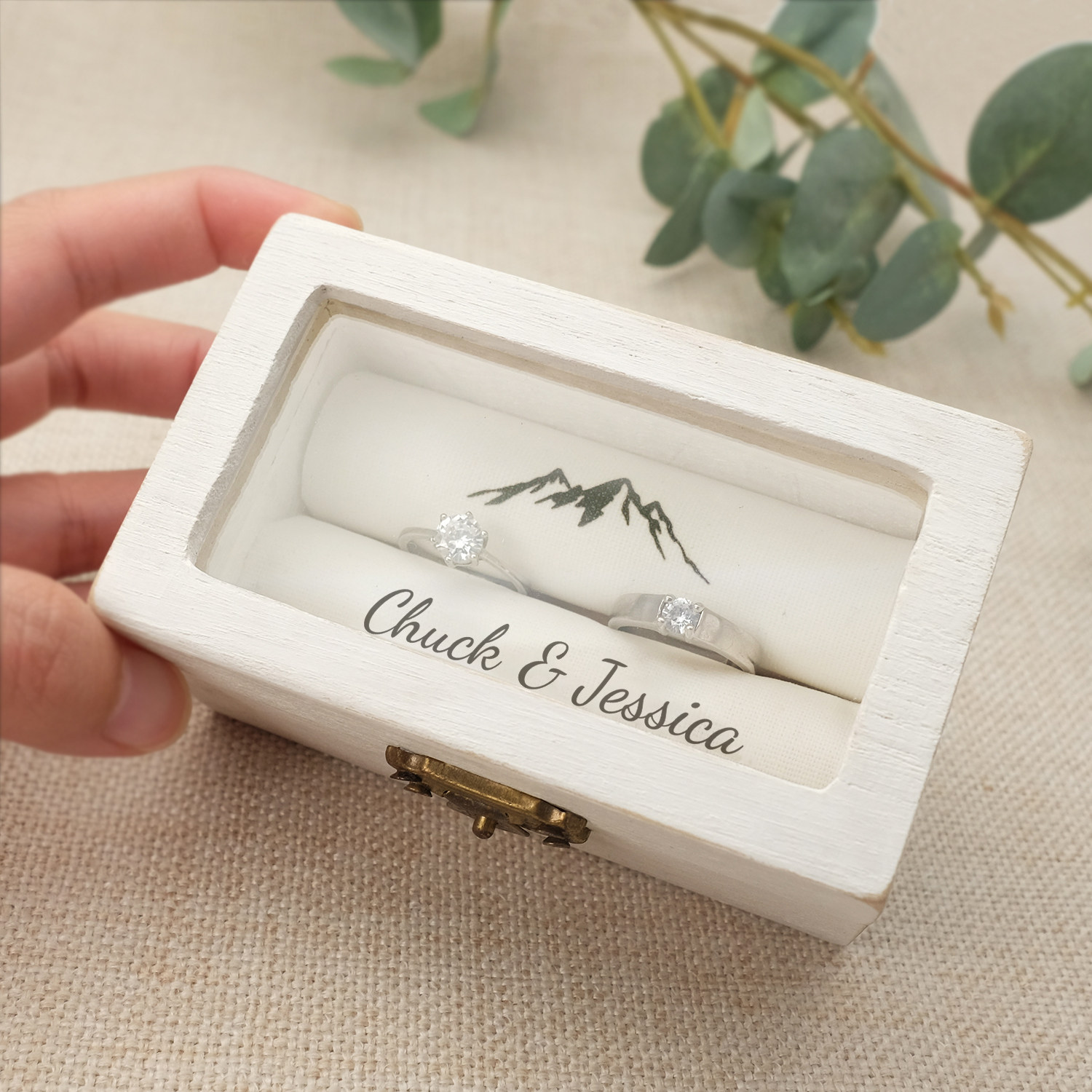 Personalised Wedding Ring Box, – Ring Bearer Pillow Bewertung und Preis