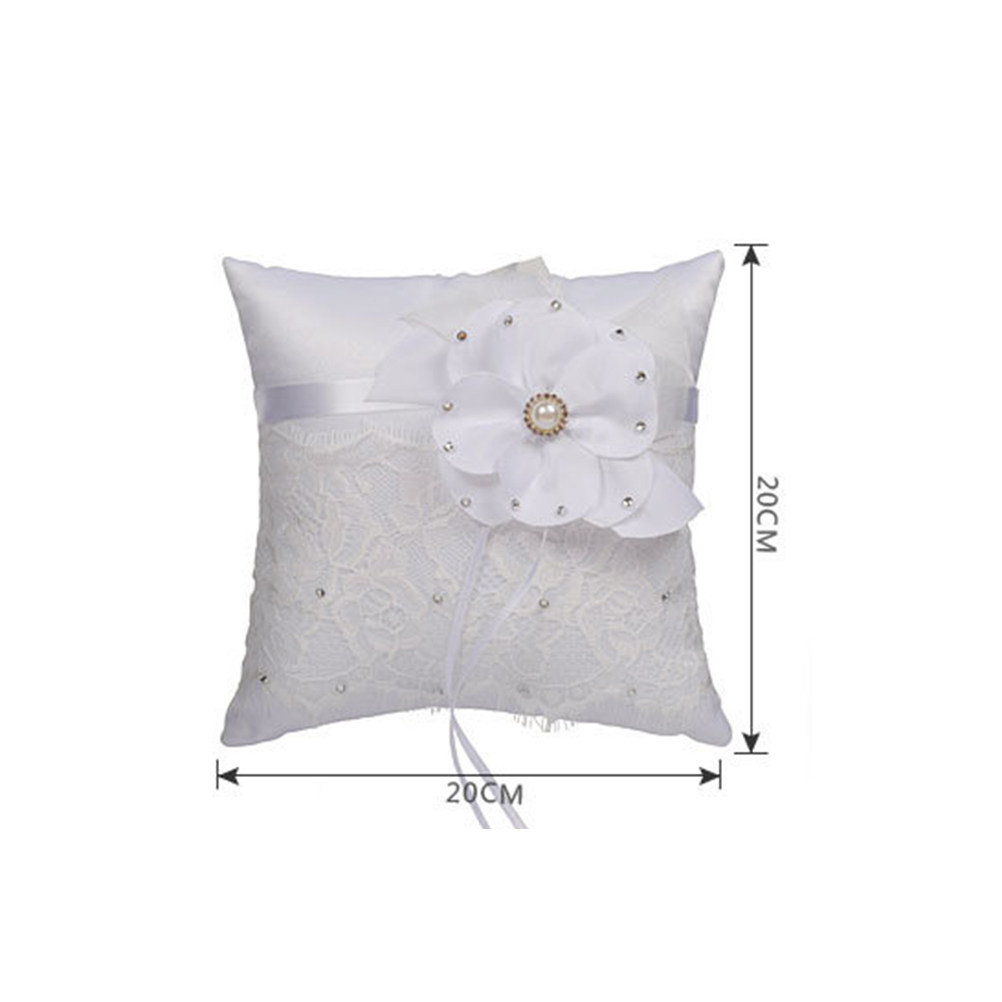 Wedding Ring Pillow Lace Flowe – Ring Bearer Pillow Bewertung und Preis