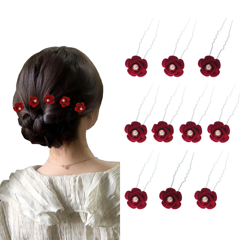 10Pcs Rose Hair Accessories We – Wedding Supply Store Bewertung und Preis