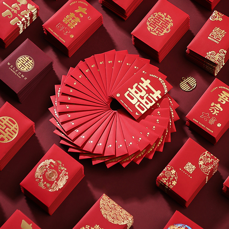 50pcs Chinese New Year Red Env – Wedding Envelopes Bewertung und Preis