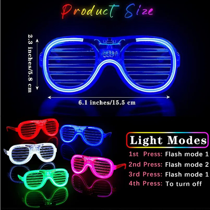 10-30Pcs Light Up LED Glasses  – Wedding Supply Bulk Bewertung und Preis