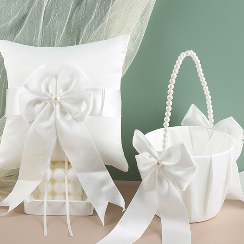Flower Girl Basket Ring Bearer – Ring Bearer Pillow Bewertung und Preis