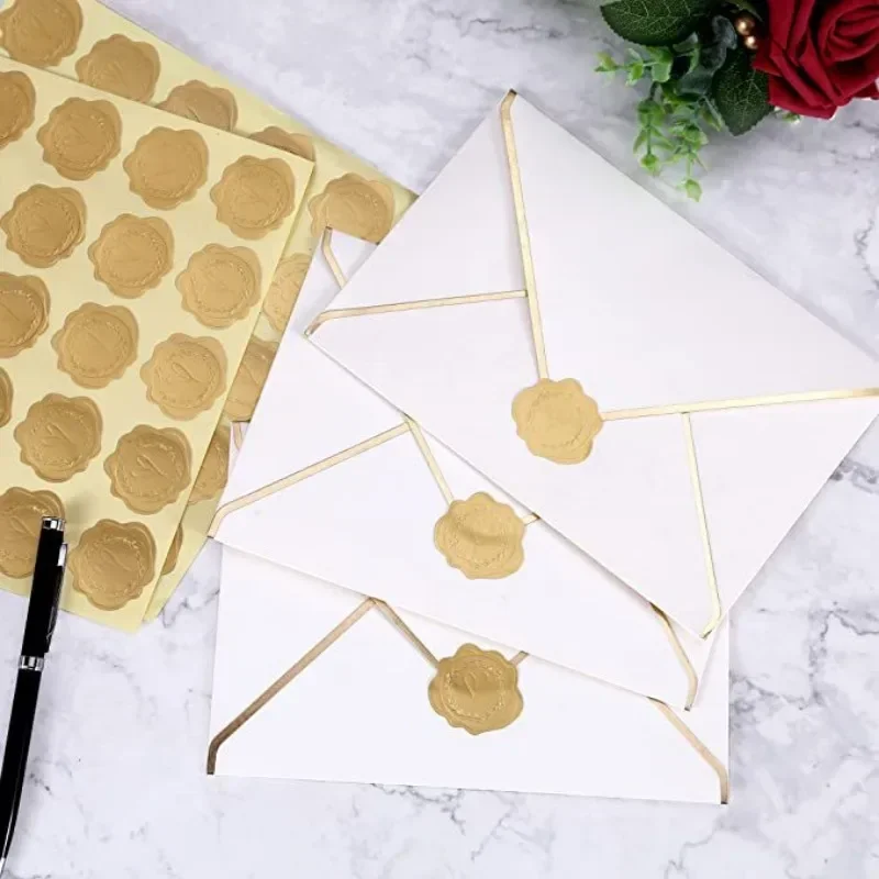 25/100Pcs Gold Embossed Heart  – Wedding Envelopes Bewertung und Preis