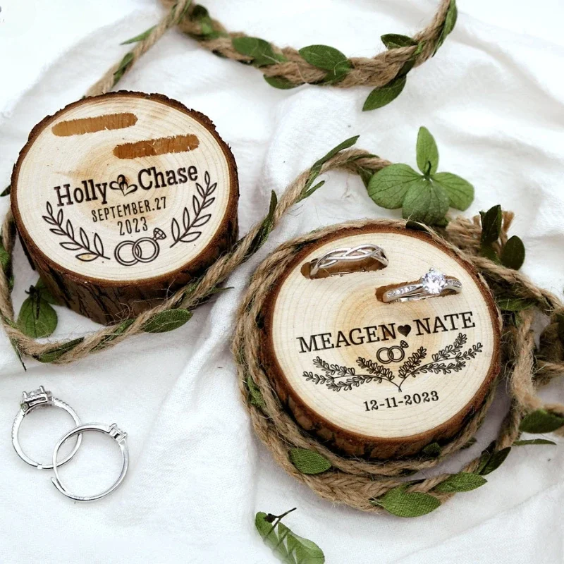 1PCS Free Custom Tree Wooden S – Ring Bearer Pillow Bewertung und Preis