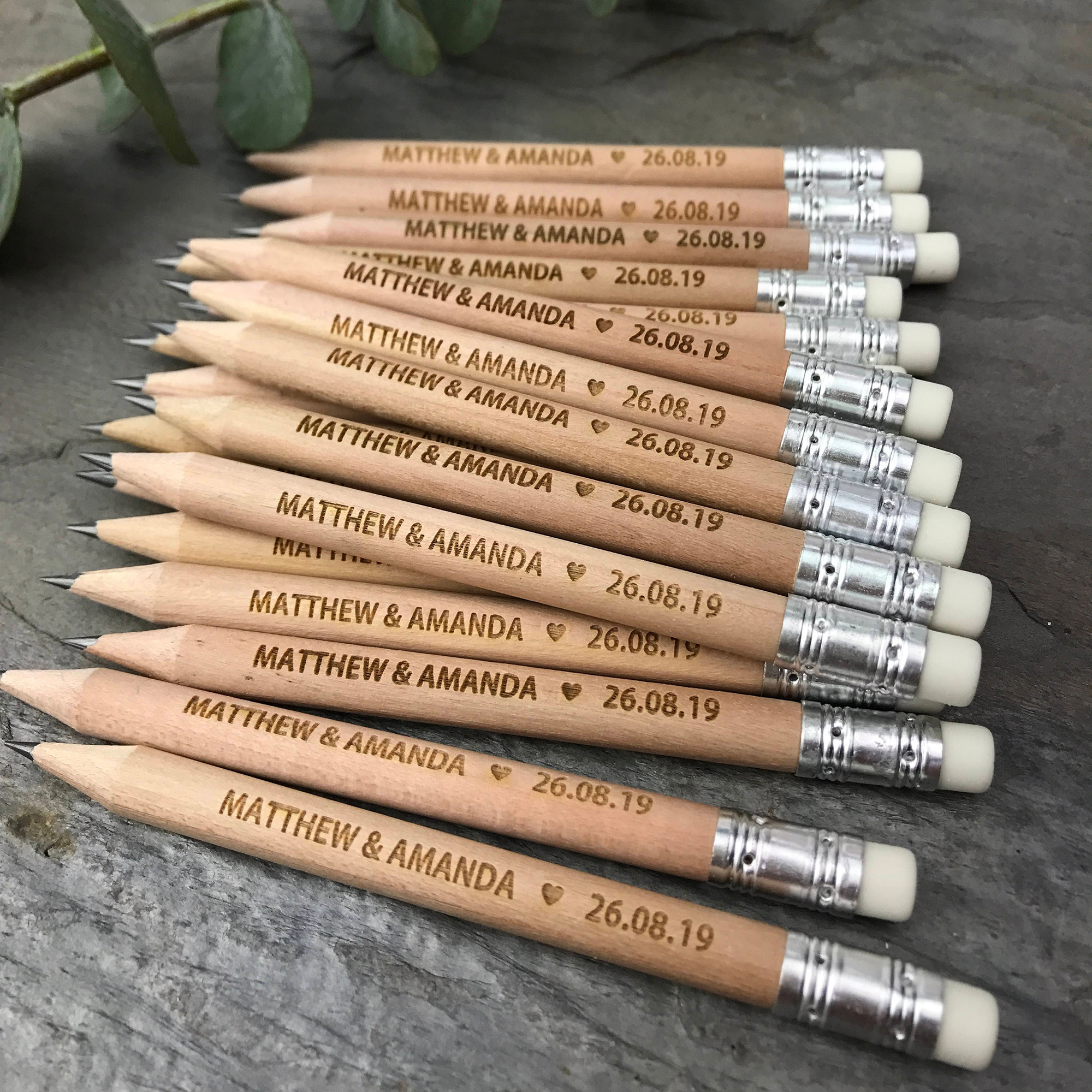 30/50/100Pcs Personalized Rust – Wedding Qb Bewertung und Preis