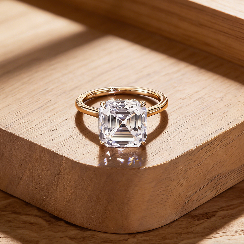 EWYA Asscher Cut 1/2/3/5CT 3EX – Wedding Zone Bewertung und Preis