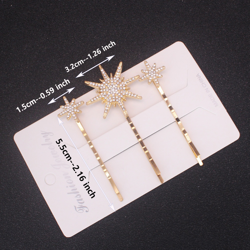 3Pcs/set Crystal Side Hair Cli – Wedding Supply Store Bewertung und Preis
