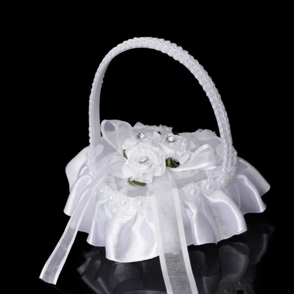White Lace Heart-shaped Ring B – Ring Bearer Pillow Bewertung und Preis