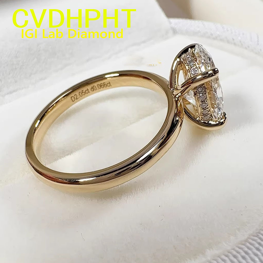 18K gold Diamond Ring Oval 1-5 – Wedding Zone Bewertung und Preis