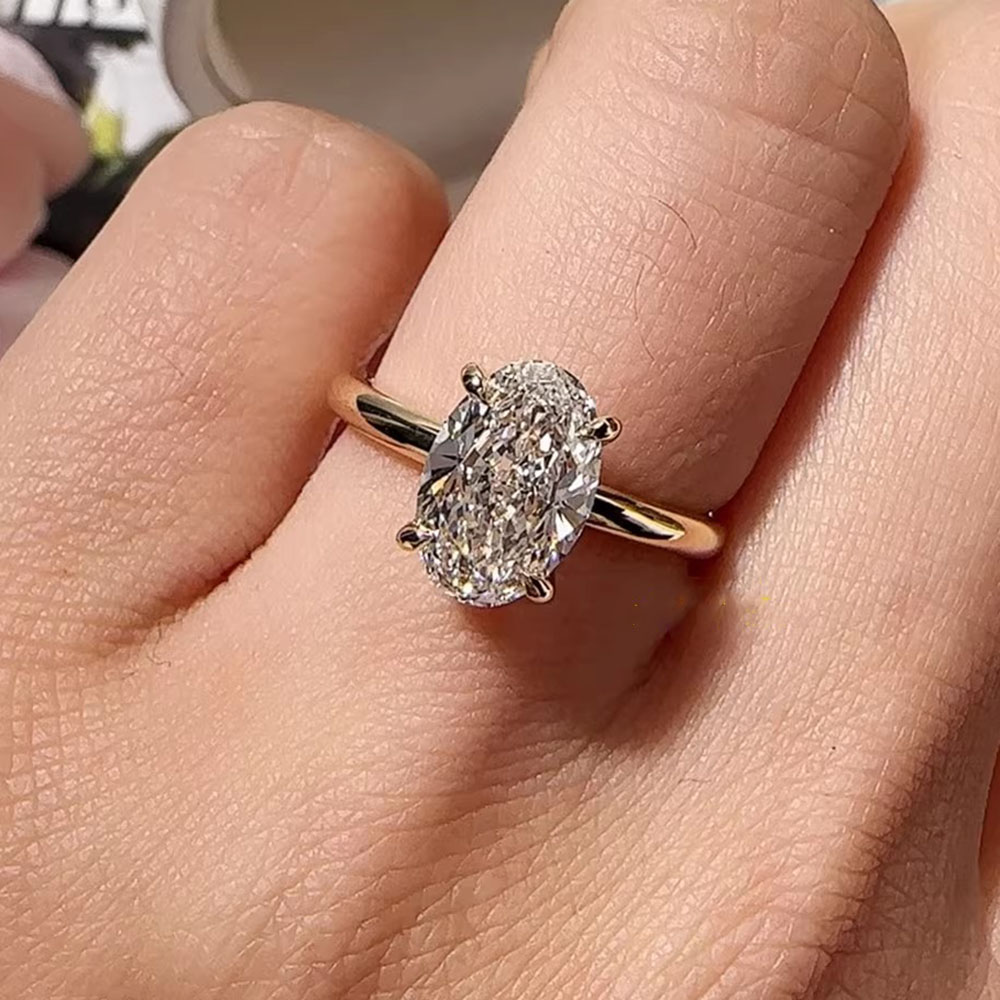 18K gold Diamond Ring Oval 1-5 – Wedding Zone Bewertung und Preis