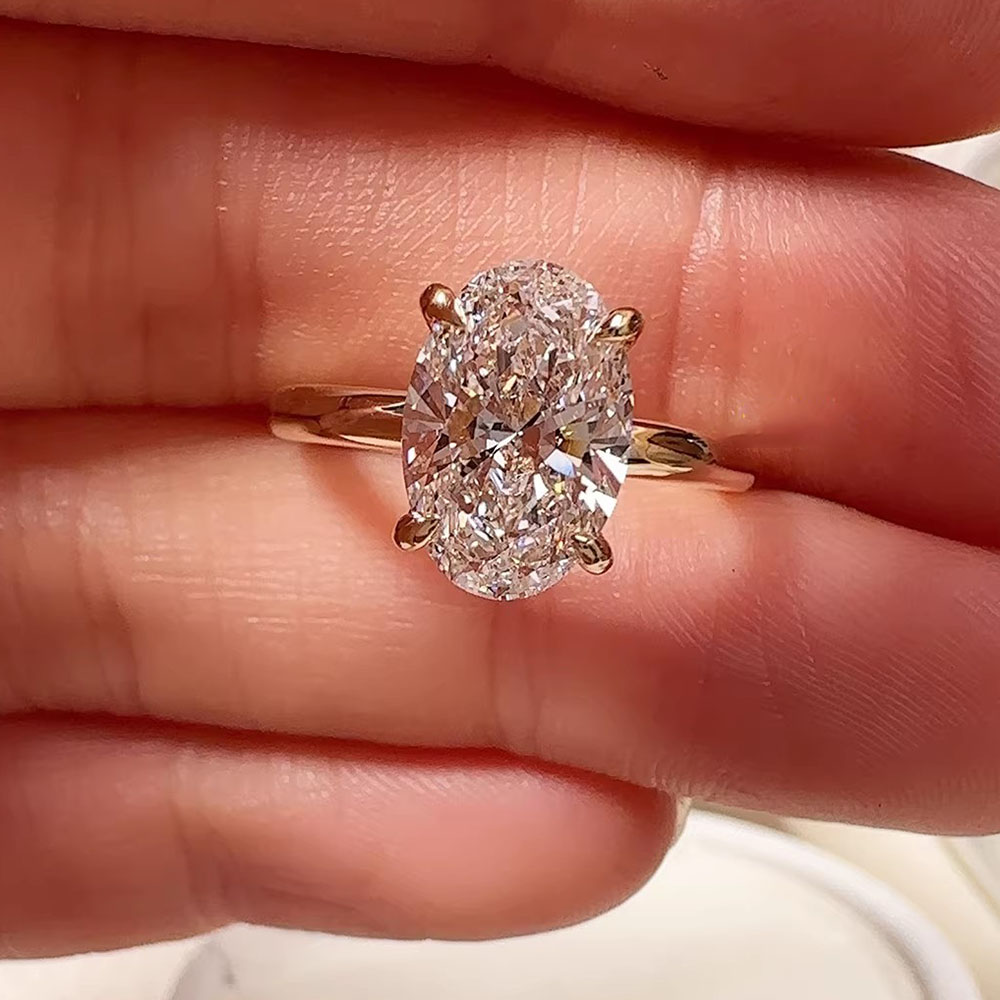 18K gold Diamond Ring Oval 1-5 – Wedding Zone Bewertung und Preis