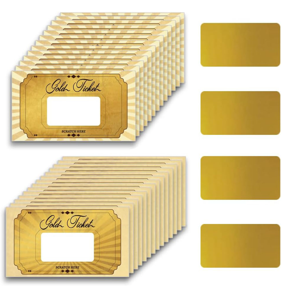 20 pcs Gold Scratch off Cards  – Wedding Supply Business Bewertung und Preis