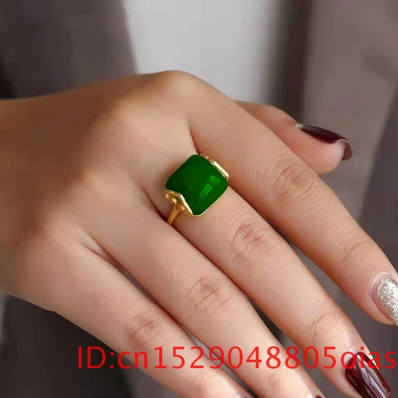 Natural Hetian Jade Ring Fashi – Wedding Zone Bewertung und Preis